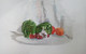 Still life with chillies and tomatoes (ART_8365_61752) - Handpainted Art Painting - 18in X 10in