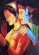 The Divine Radha Krishna-001 (ARTOHOLIC) (ART_3319_62135) - Handpainted Art Painting - 24in X 36in