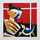 The Love (ART_7876_62130) - Handpainted Art Painting - 27in X 27in