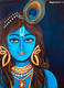 Krishna (ART_8370_62104) - Handpainted Art Painting - 16in X 20in