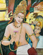 Bodhisattva Padmapani (ART_8370_62095) - Handpainted Art Painting - 16in X 20in