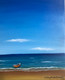 The Boat on the Shore (ART_8370_62262) - Handpainted Art Painting - 8in X 10in