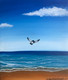 The Ocean bird (ART_8370_62260) - Handpainted Art Painting - 8in X 10in