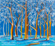 Korean Forest (ART_8370_62244) - Handpainted Art Painting - 12in X 10in