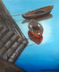 Varanasi Ghat - 2 Boats (ART_8370_62234) - Handpainted Art Painting - 10in X 12in
