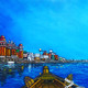 Varanasi ghats (ART_8370_62233) - Handpainted Art Painting - 10in X 12in