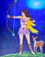 Artemis 5 (ART_8370_62214) - Handpainted Art Painting - 16in X 20in