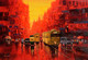 First Light In Kolkata (ART_7774_62481) - Handpainted Art Painting - 60in X 42in
