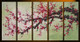 The Flow of Time 2 - 50in X 30in (Details Inside),RTCSC_37_5030,Oil Colors,Multi Piece Paintings,Red Floral Branch,Museum Quality - 100% Handpainted - Buy Painting Online in India.