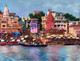 Varanasi (ART_329_62364) - Handpainted Art Painting - 31in X 24in