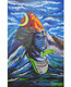 THE HIMALAYAN KING LORD SHIVA (ART_8367_61762) - Handpainted Art Painting - 39in X 25in