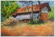Village Greenery (ART_8116_62600) - Handpainted Art Painting - 15in X 11in
