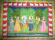 Radha Krishna pichwai painting size 4√ó3 feet on cloth (ART_8266_62596) - Handpainted Art Painting - 36in X 48in