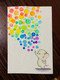 Happy elephant  (ART_8396_62689) - Handpainted Art Painting - 8in X 10in