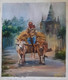 Bullock cart (ART_7455_62627) - Handpainted Art Painting - 10in X 12in