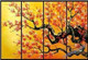 The Flow of Time 9 - 48in X 36in (Details Inside),RTCSC_43_4836,Oil Colors,Tree Life,Yellow Tree,Beauty Of Yellow Tree,Multi Piece Paintings,Museum Quality - 100% Handpainted - Buy Painting Online in India.