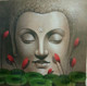 Lord Buddha Blessings-19 By ARTOHOLIC (ART_3319_62821) - Handpainted Art Painting - 30in X 30in