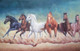 7 Horses Running In Desert By ARTOHOLIC-03 (ART_3319_62920) - Handpainted Art Painting - 36in X 24in