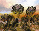 Digital flowers (PRT_7809_62787) - Canvas Art Print - 42in X 33in