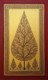 Golden Outline Tree (ART_8412_63351) - Handpainted Art Painting - 16in X 26in
