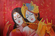 THE DIVINE RADHA KRISHNA-32 BY ARTOHOLIC (ART_3319_63652) - Handpainted Art Painting - 36in X 24in