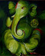 ganesha, ganesh, ganapati, ganpati, green ganesha, leaf, leaf ganesha