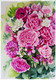 Flower bouquet in pink (ART_8423_63752) - Handpainted Art Painting - 16in X 12in