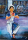 Dance For Love (ART_7440_55323) - Handpainted Art Painting - 16 in X 22in