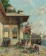 Market Day, A Capriccio Of The Old City Shores, Constantinople (1883) By Alberto Pasini (PRT_12378) - Canvas Art Print - 22in X 26in