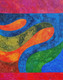 Curvy colours  (ART_5820_63940) - Handpainted Art Painting - 24in X 30in