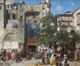 Mercato In Oriente (1881) By Alberto Pasini (PRT_12379) - Canvas Art Print - 27in X 23in