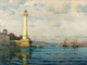 The Ahƒ±rkapƒ± Lighthouse By Michael Zeno Diemer (PRT_12390) - Canvas Art Print - 31in X 23in