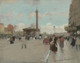 Place De La Bastille, Paris By Luigi Loir (PRT_12437) - Canvas Art Print - 19in X 15in