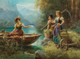 The Love Message (900) By Hans Zatzka (PRT_12458) - Canvas Art Print - 26in X 19in