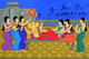 Divine Castle (ART_3324_64509) - Handpainted Art Painting - 52in X 33in