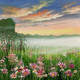 Foggy Morning view by ARTOHOLIC (ART_3319_64503) - Handpainted Art Painting - 30in X 30in
