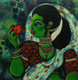 Gehena  (ART_7261_64320) - Handpainted Art Painting - 24in X 24in