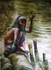 The old woman (PRT_7901_64291) - Canvas Art Print - 22in X 28in