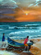 Boat (ART_8442_64189) - Handpainted Art Painting - 16in X 20in