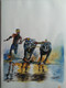 Kambala festevel boffelows runs in mud (ART_8442_64183) - Handpainted Art Painting - 12in X 16in