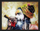 Sadhu painting on canvas sadhu smoking painting holy sadhubaba art work on can (ART_7555_64030) - Handpainted Art Painting - 20in X 30in