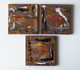 Inspire Strength: Mini Abstract Inspire Series: Set of 3 (ART_6574_44162) - Handpainted Art Painting - 8in X 8in