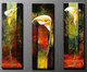 Magic of  Three - 12in X 32in each X 3Pcs.,RTCSB_67_3632,Oil Colors,Museum Quality - 100% Handpainted,Multipiece Paintings,Modern art - Buy Painting Online in India.