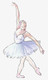 Ballerina Dancer Woman (PRT_7809_64561) - Canvas Art Print - 30in X 49in