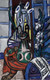 Large Still Life Interior (Blue) By Max Beckmann (PRT_13223) - Canvas Art Print - 19in X 30in
