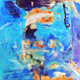 Abstract,Stroke,Pattern,Design,Sky Blue,Purple Colors Splash