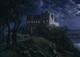 Burg Scharfenberg At Night (1827) By Ernst Ferdinand Oehme (PRT_13717) - Canvas Art Print - 19in X 14in