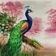 PEACOCK PAINTING VASTU BY ARTOHOLIC (ART_3319_65072) - Handpainted Art Painting - 30in X 30in