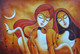 RADHA KRISHNA PAINTING FOR WALL BY ARTOHOLIC (ART_3319_64995) - Handpainted Art Painting - 36in X 24in