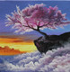 Landscape Painting- Nature's Heaven (ART_3319_64962) - Handpainted Art Painting - 24in X 24in